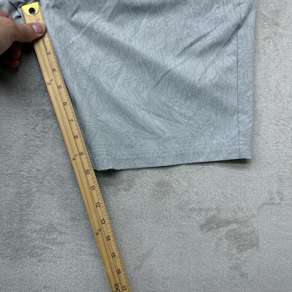 Nike Golf Shorts Mens 33 Grey Topographic Map Print Dri-FIT Standard Fit Stretch - Picture 5 of 11